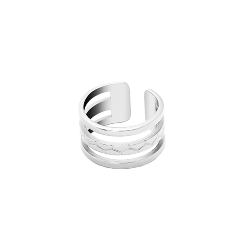 Pierre Lannier Bague Acier BJ07A3103 Pierre Lannier Bague Acier BJ07A3103