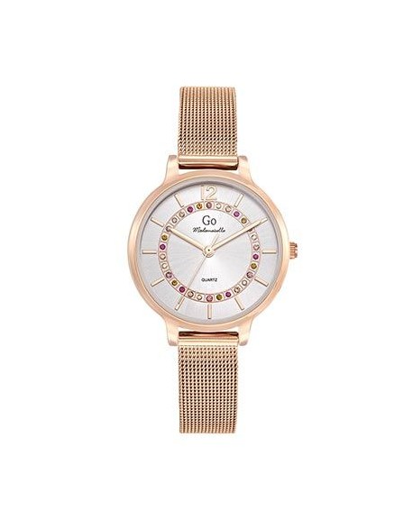 Go Girl Montre Femme Acier Doré Rose Milanais 695479