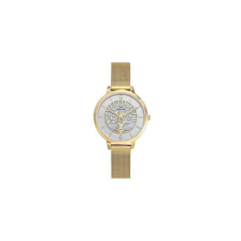 Go Girl Montre Femme Acier Doré Milanais 695491