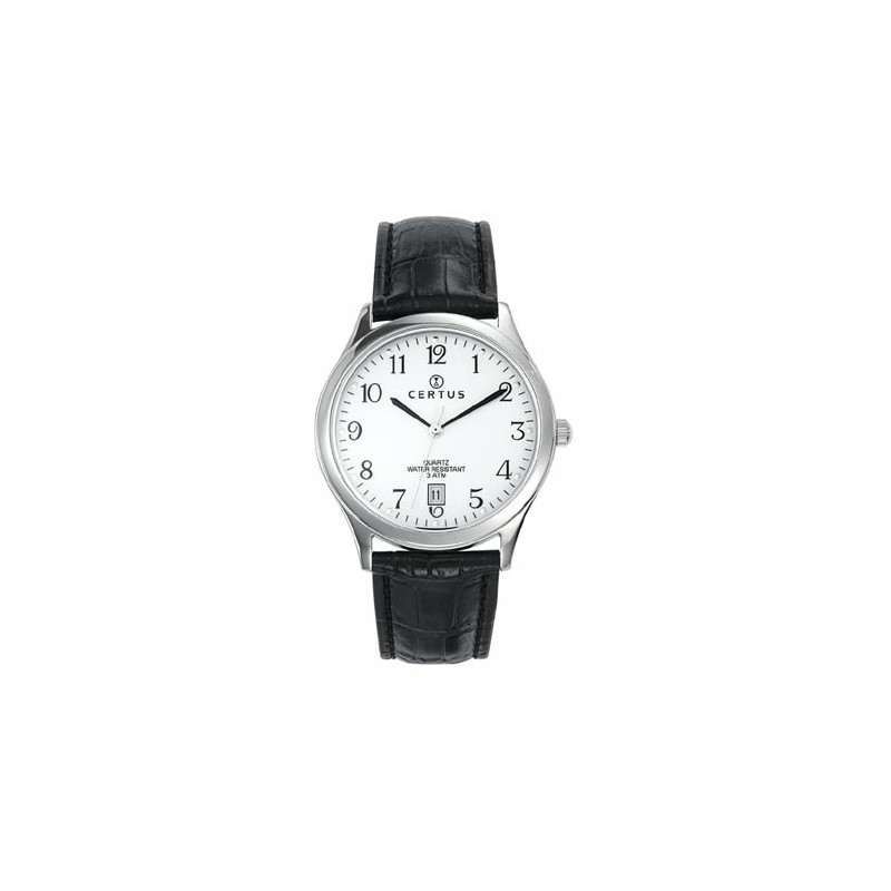 Montre Certus Montre Homme Cuir Noir Montre Noire Homme Style