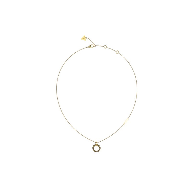 Guess Circle Lights Collier Femme Acier Doré JUBN03159JWYG