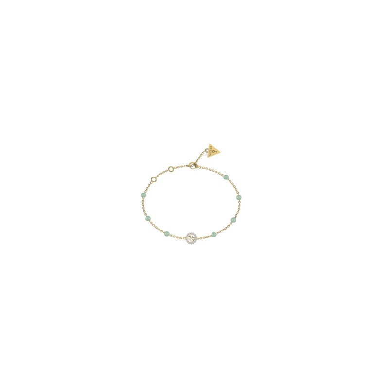 Guess Natural Stones Bracelet Acier Doré JUBB03074JWYGGN Guess Natural Stones Bracelet Acier Doré JUBB03074JWYGGN