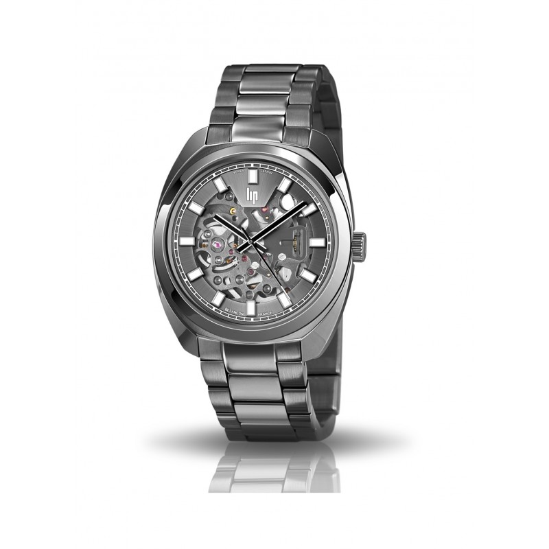 LIP Général De Gaulle 39 Montre Homme Automatique Acier Noir 671382 LIP Général De Gaulle 39 Montre Homme Automatique Acier Noir 671382