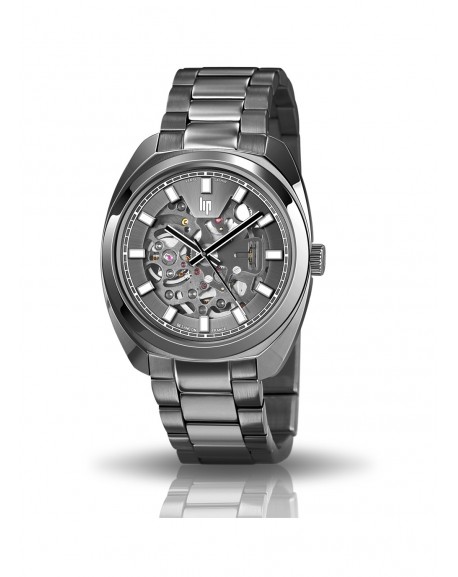 Montre De Poche Militaire Automatique MWC – Acier Noir, Mouvement 24 Rubis, Réserve 41h