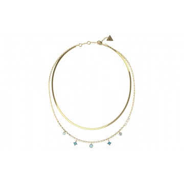 Collier Mi-long Love Elixir Satellite - Bleu Cristal, Pendentif Oiseau En Argent - Occasion