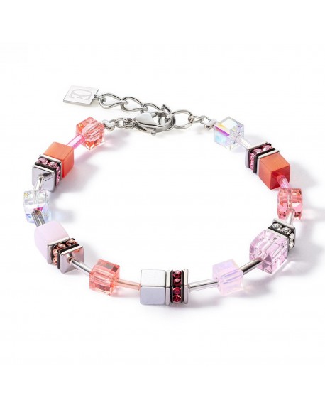 Cœur de Lion Bracelet Femme Acier Et Cube Multicolore 3339/30-0319