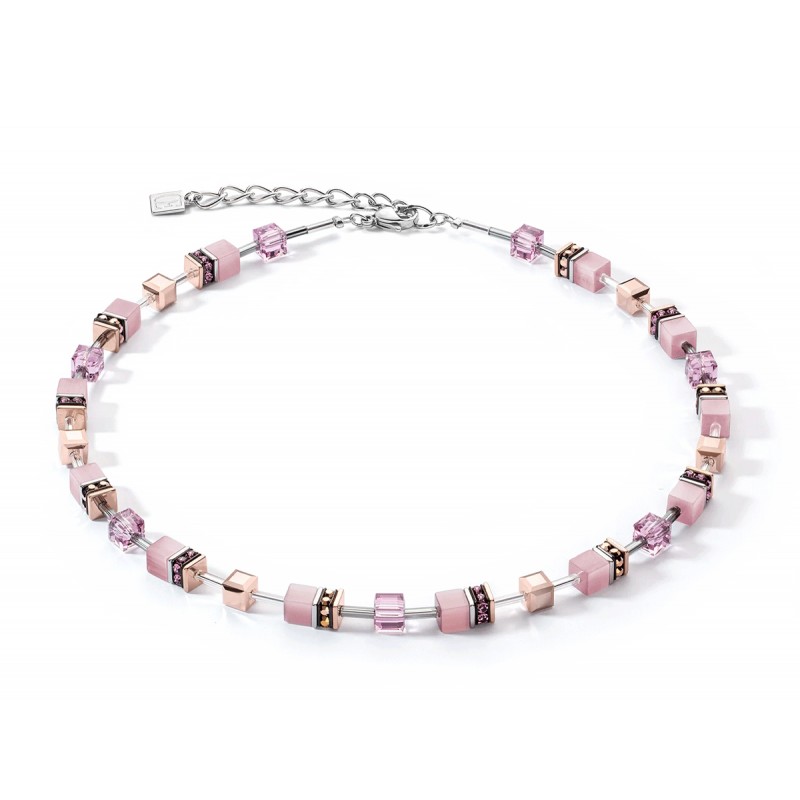 Cœur de Lion Collier Femme Acier Et Cubes Lilas 4016/10-0829 ...