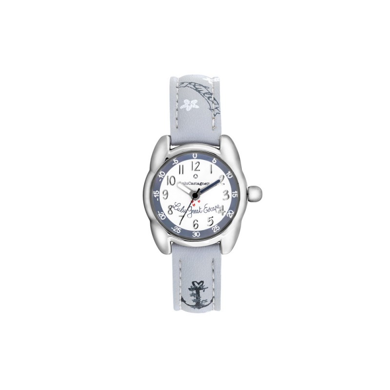 Lulu Castagnette Escape Montre Fille Cuir Gris 38974 Lulu Castagnette Escape Montre Fille Cuir Gris 38974