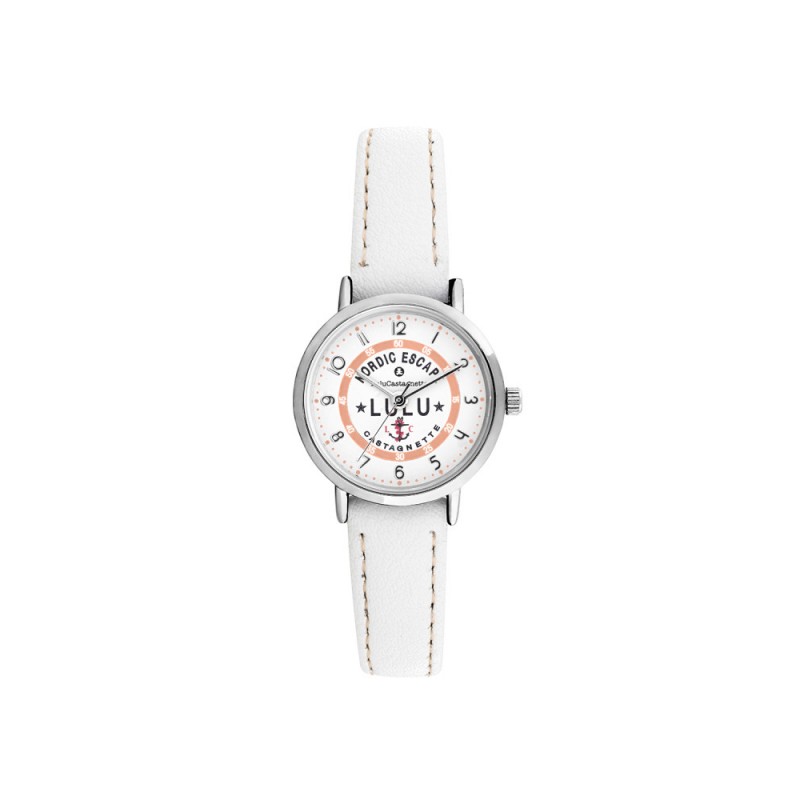 Lulu Castagnette Sea You Montre Fille Cuir Blanc 38977 Lulu Castagnette Sea You Montre Fille Cuir Blanc 38977