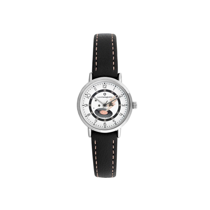 Lulu Castagnette Rock Star Montre Fille Cuir Gris Foncé 38981 Lulu Castagnette Rock Star Montre Fille Cuir Gris Foncé 38981