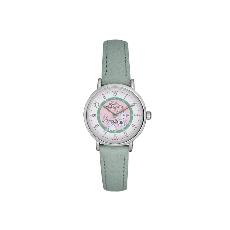 Lulu Castagnette Cute Montre Fille Cuir Vert 38959 Lulu Castagnette Cute Montre Fille Cuir Vert 38959