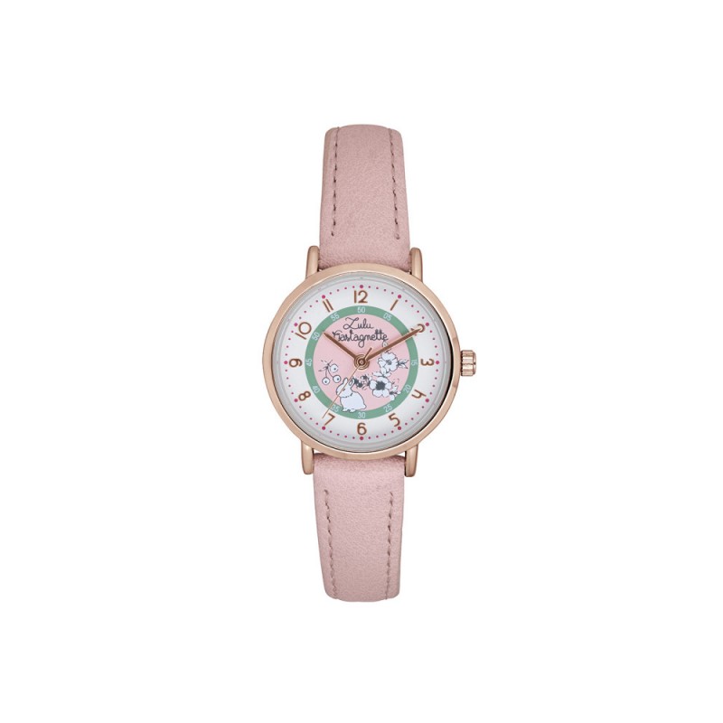 Lulu Castagnette Cute Montre Fille Cuir Rose 38960 Lulu Castagnette Cute Montre Fille Cuir Rose 38960