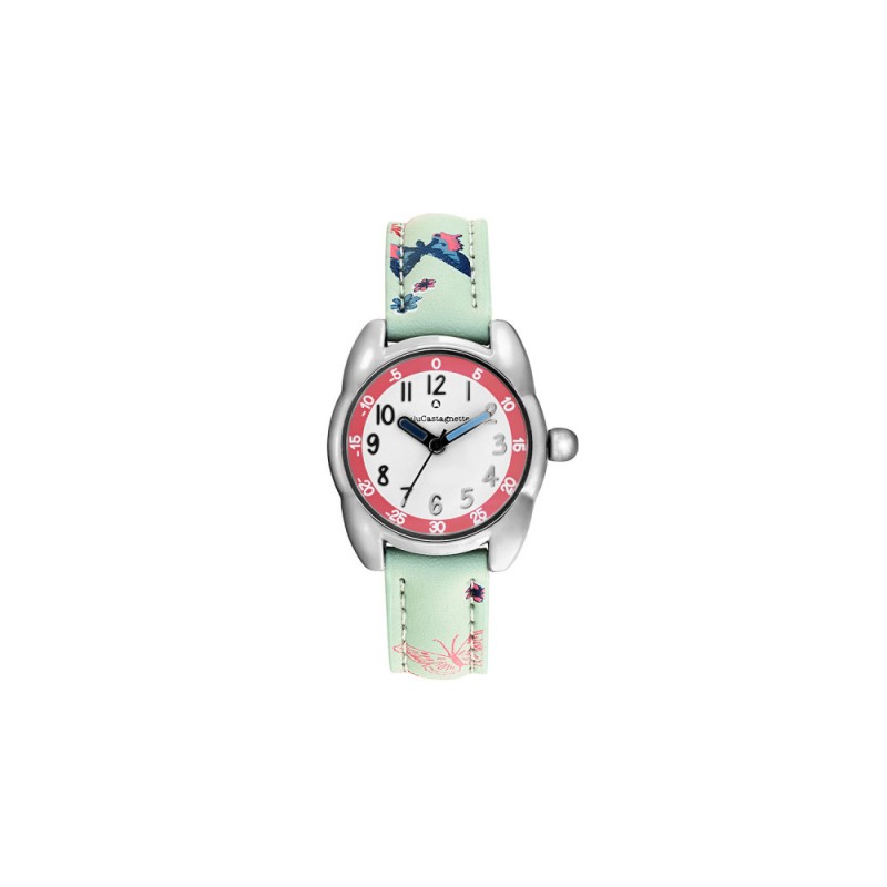 Lulu Castagnette Petite Lulu Joy Montre Fille Cuir Vert 38933 Lulu Castagnette Petite Lulu Joy Montre Fille Cuir Vert 38933