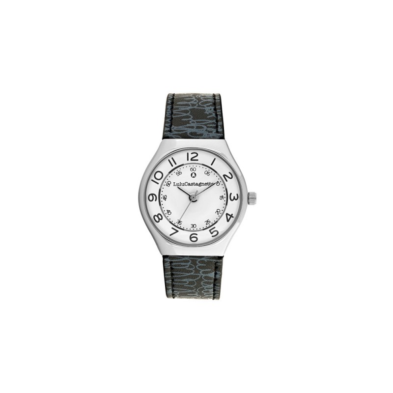 Lulu Castagnette Mini Star Fun Montre Fille Cuir Noir 38938 Lulu Castagnette Mini Star Fun Montre Fille Cuir Noir 38938