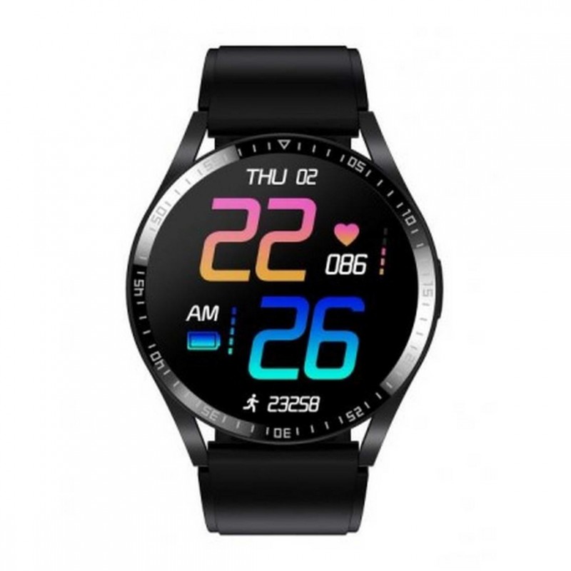 Smarty Race Montre Mixte Connectée Acier Noir Silicone Noir SW019A Smarty Race Montre Mixte Connectée Acier Noir Silicone Noir SW019A