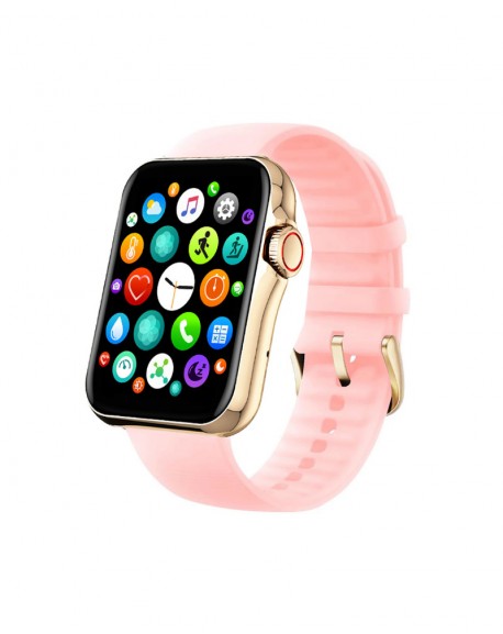Smarty New Standing Montre Mixte Connectée Silicone Rose SW028F09