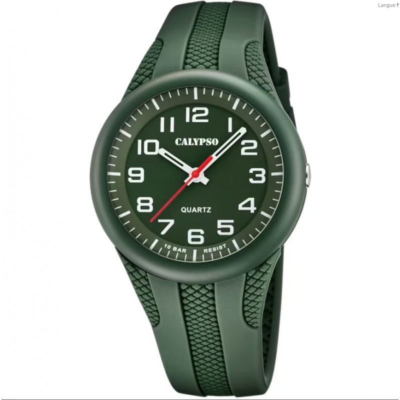Calypso Montre Homme Silicone Vert K5835/2