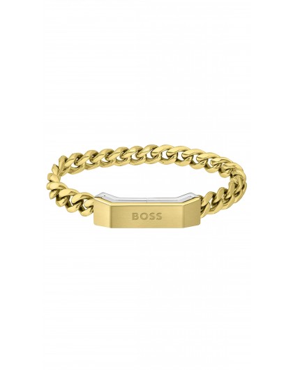 Boss Bracelet Homme Acier Doré 1580318S
