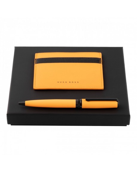 Hugo Boss Parure Hugo Boss Yellow (stylo bille & porte-cartes) HPBC974S