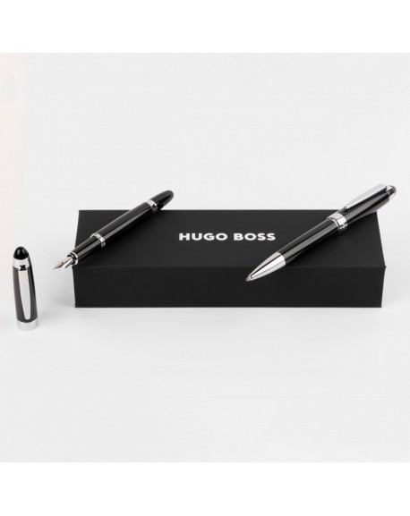 Hugo Boss Parure Icon Black (stylo bille & stylo plume) HPBP501