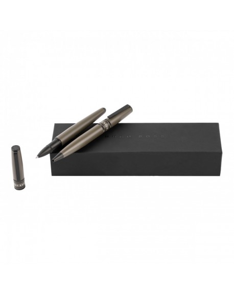 Hugo Boss Parure Illusion Gear Khaki (stylo bille & stylo roller) HPBR212T