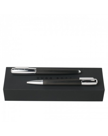 Hugo Boss Parure Pure Black (stylo bille & stylo roller) HPBR683
