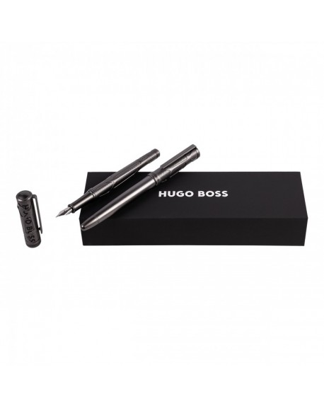 Hugo Boss Parure Craft Gun (stylo roller & stylo plume) HPPR308D