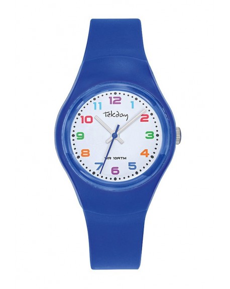 Tekday Montre Junior Silicone Bleu 654843