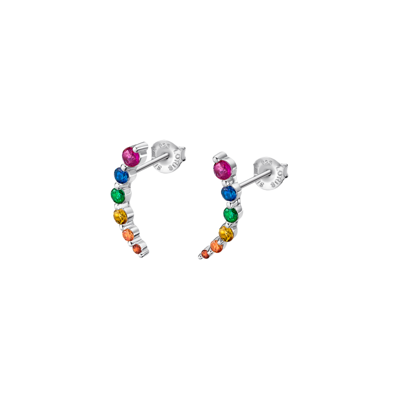Lotus Silver Boucle D'Oreille Femme Argent Strass Multicolores LP3389-4/3