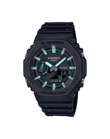 Casio G-Shock Montre Homme Résine Noire GA-2100RC-1AER