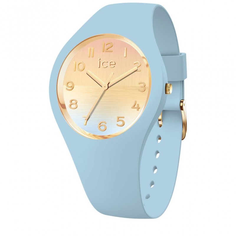 Ice Watch Horizon Blue Gold Montre Femme Small Silicone Bleu 021358 Ice Watch Horizon Blue Gold Montre Femme Small Silicone Bleu 021358