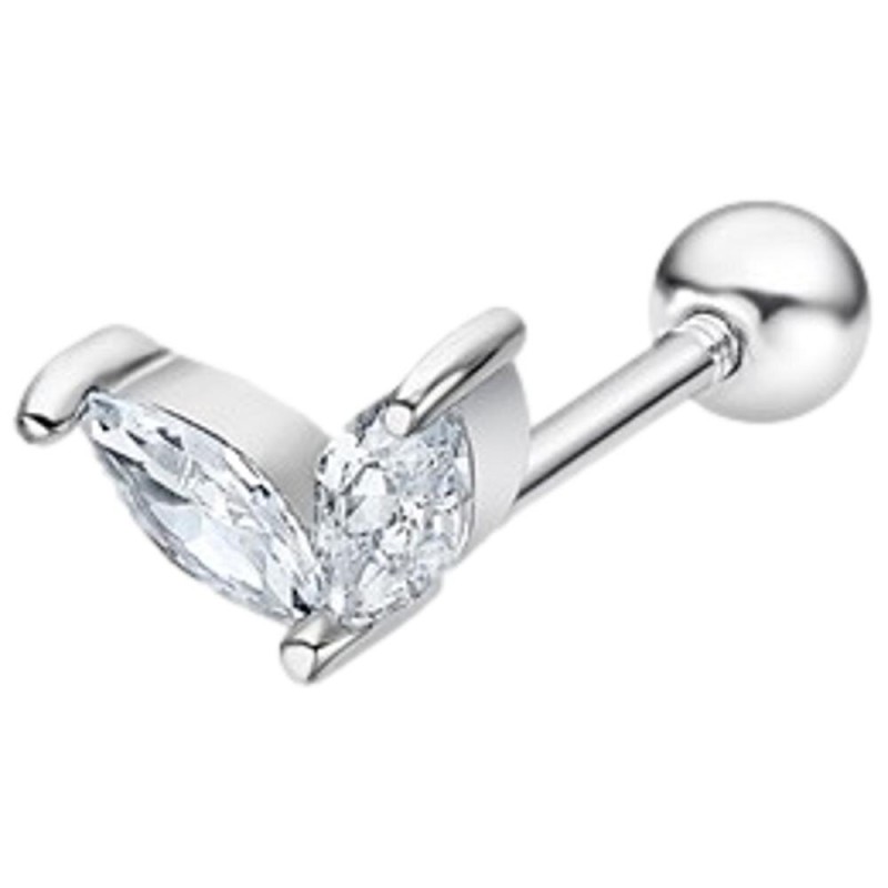 Lotus Silver Bijoux D'Oreille Femme Argent Et Strass LP3374-9/1