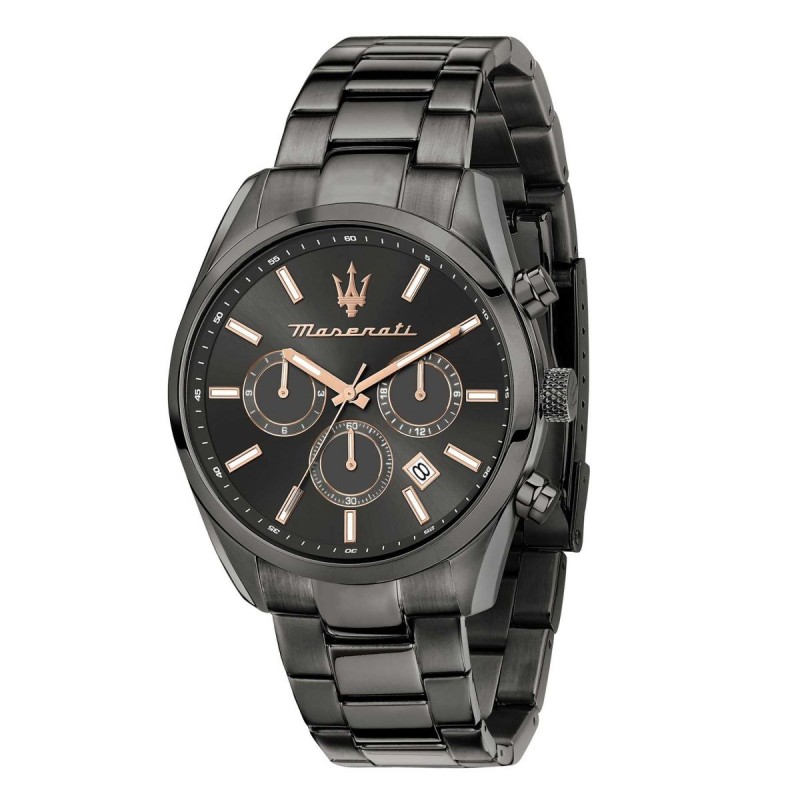 Maserati Attrazione Montre Homme Chronographe Acier Noir R8853151001