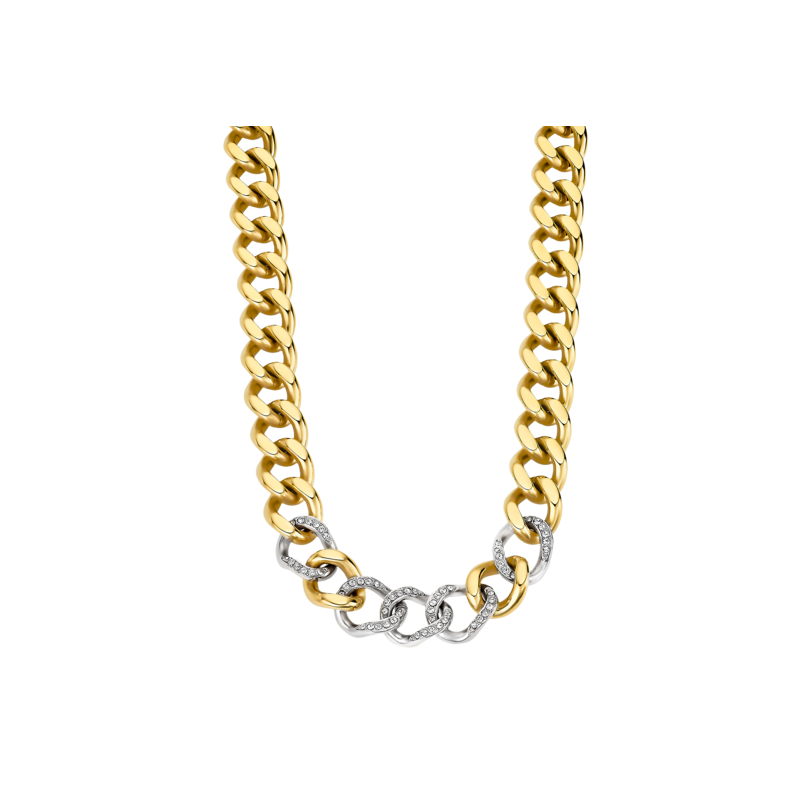 Lotus Style Collier Femme Acier Bicolore Et Strass LS2252-1/3 Lotus Style Collier Femme Acier Bicolore Et Strass LS2252-1/3