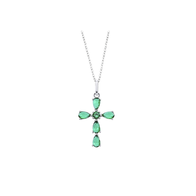 Lotus Silver Collier Femme Argent Croix LP3558-1/2