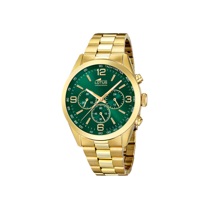 Lotus Montre Homme Chrono Acier Doré 18153/B