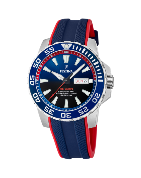 Montre festina homme discount rouge