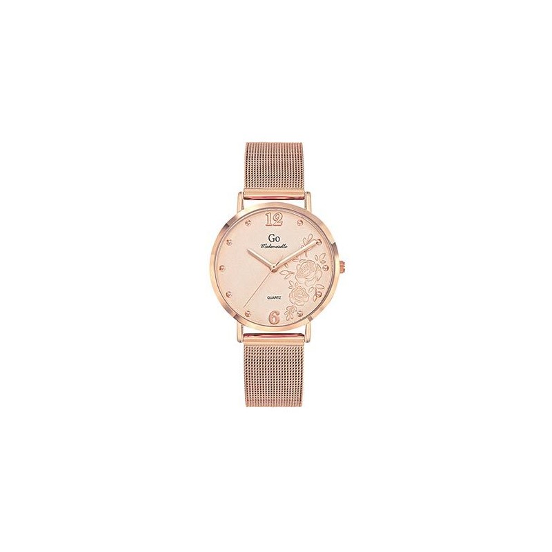 Go Girl Montre Femme Acier Doré Rose Milanais 695547 Go Girl Montre Femme Acier Doré Rose Milanais 695547