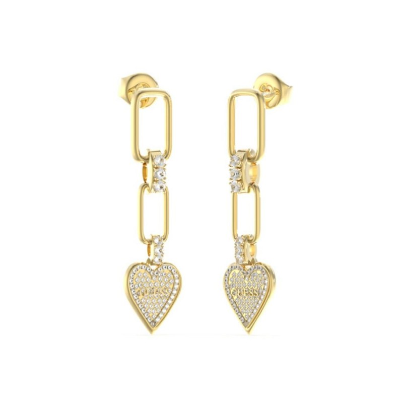 Guess Love Me Tender Boucles D'Oreilles Acier Doré JUBE03247JWYG