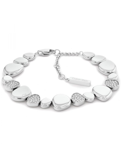 Calvin Klein Bracelet Femme Acier Et Strass 35000220