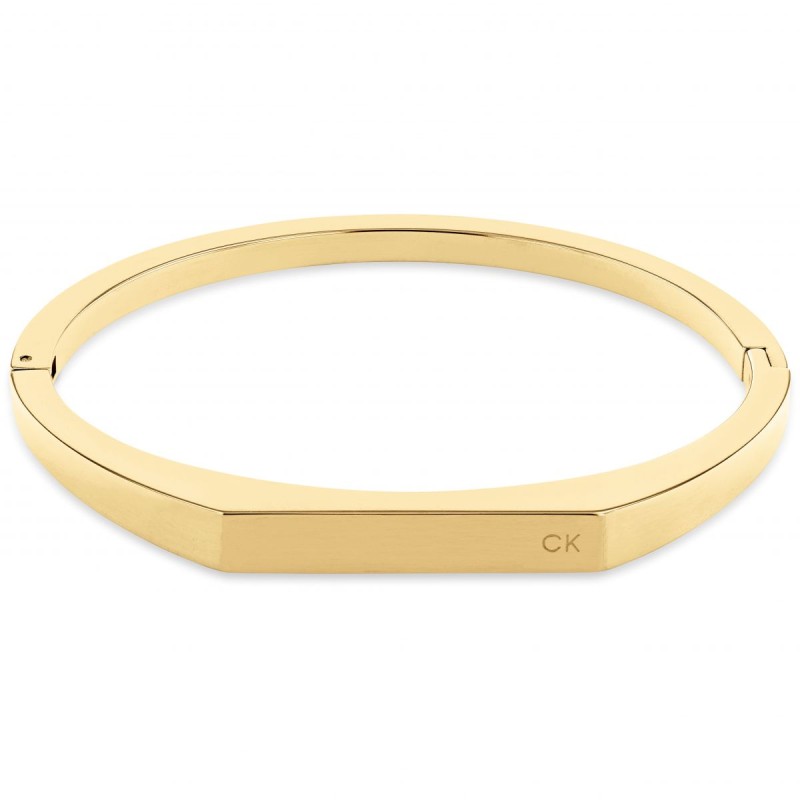 Calvin Klein Bracelet Jonc Femme Acier Doré 35000046 Calvin Klein Bracelet Jonc Femme Acier Doré 35000046
