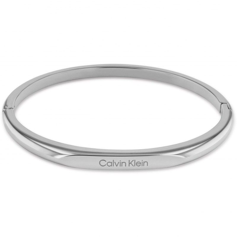 Calvin Klein Bracelet Jonc Femme Acier Argenté 35000045 Calvin Klein Bracelet Jonc Femme Acier Argenté 35000045