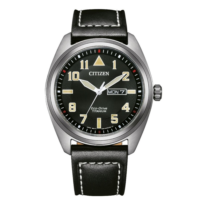 Citizen Eco Drive Super Titanium Montre Homme Titane Cuir Noir BM8560-29EE Citizen Eco Drive Super Titanium Montre Homme Titane Cuir Noir BM8560-29EE