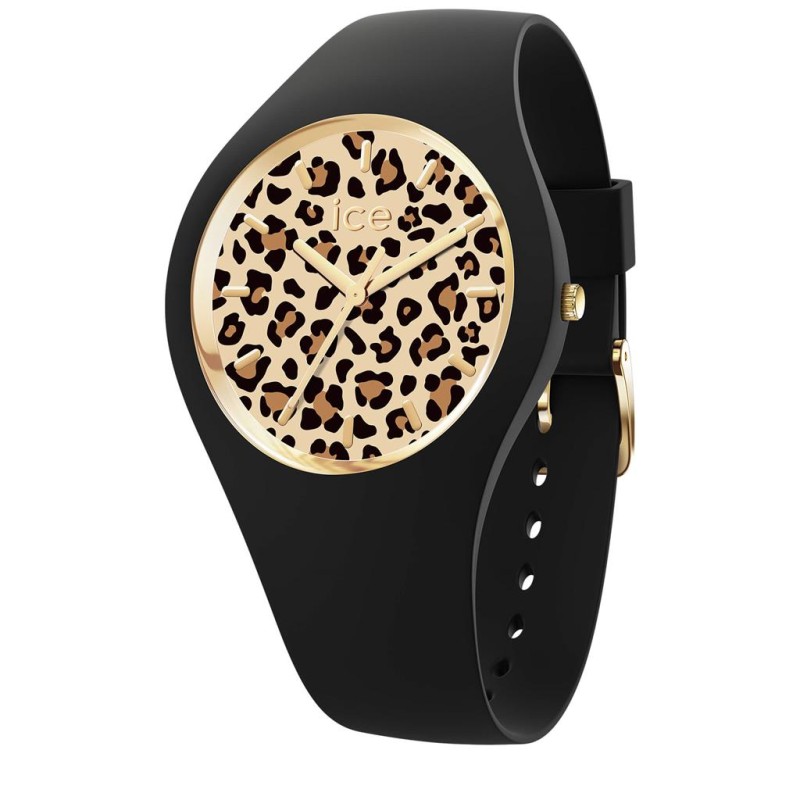 Ice Watch Leopard Black Montre Femme Small+ 021728 Ice Watch Leopard Black Montre Femme Small+ 021728