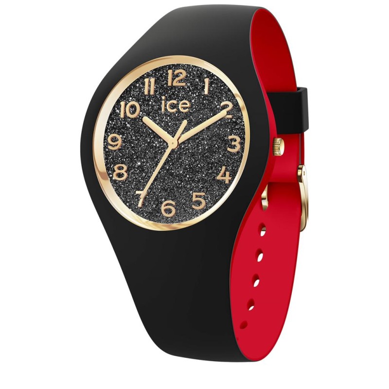 Ice Watch Loulou Black Glitter Chic Montre Femme Small 022326 Ice Watch Loulou Black Glitter Chic Montre Femme Small 022326