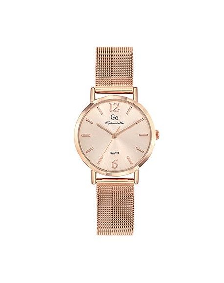 Go Girl Montre Femme Acier Doré Rose Milanais 695457