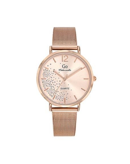 Go Girl Montre Femme Acier Doré Rose Milanais 695459