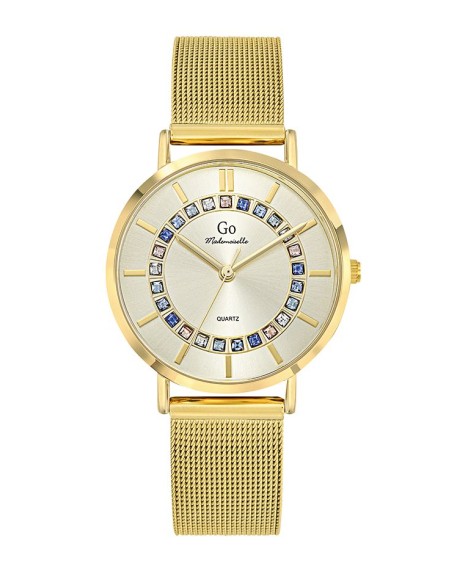 Go Girl Montre Femme Acier Doré Milanais 695543