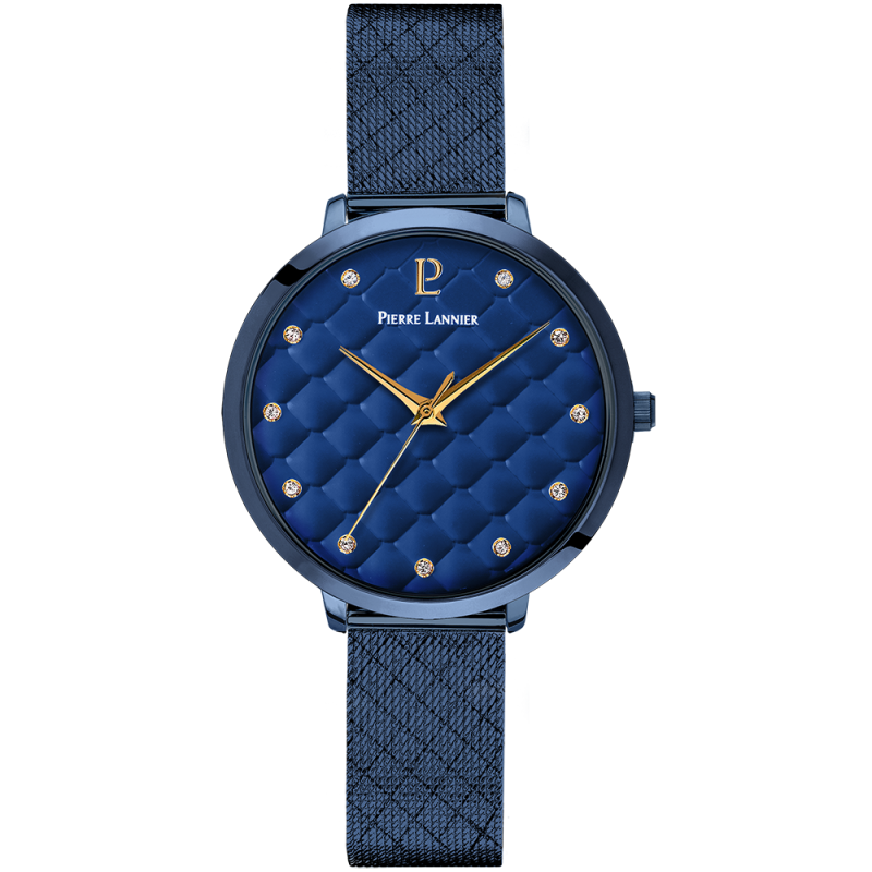 Pierre Lannier Grace Montre Femme Acier Bleu Milanais 030M869 Pierre Lannier Grace Montre Femme Acier Bleu Milanais 030M869