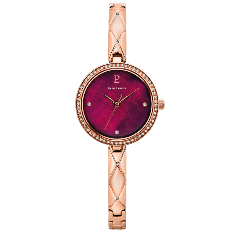 Pierre Lannier Leia Montre Femme Acier Doré Rose 061K958 Pierre Lannier Leia Montre Femme Acier Doré Rose 061K958